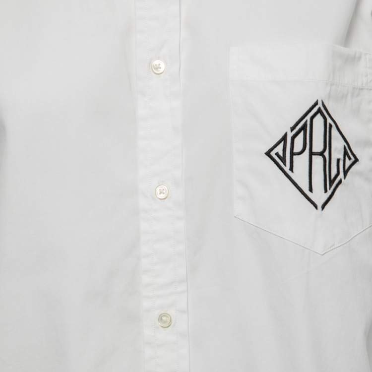Pre Owned Polo Ralph Lauren White Cotton Long Shirt L