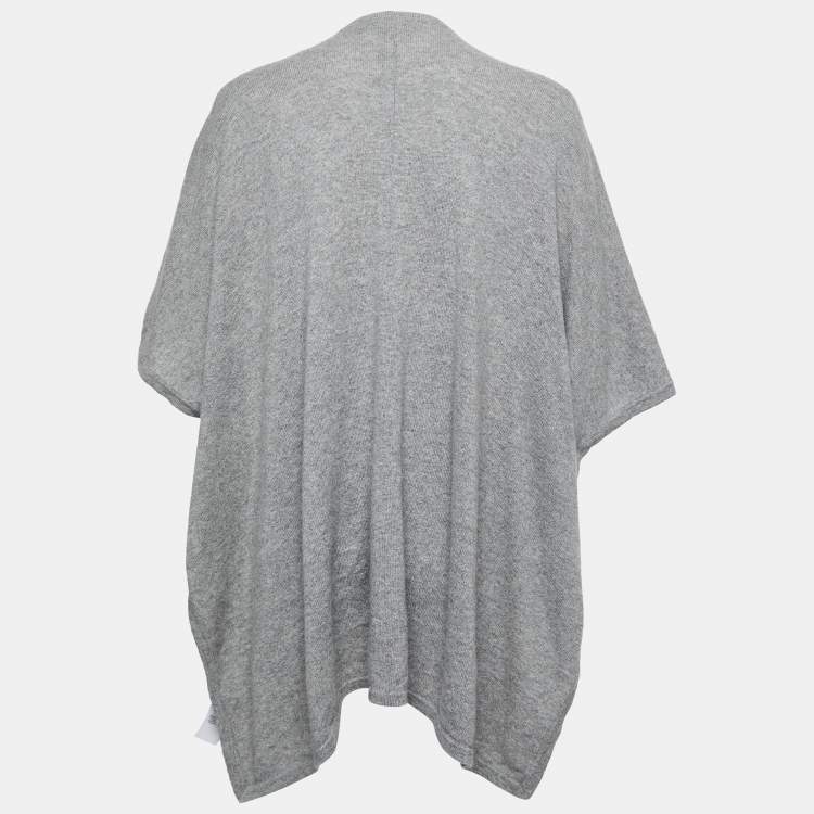 Pre Owned Polo Ralph Lauren Grey Cashmere Knit Open Front Cardigan XS/S