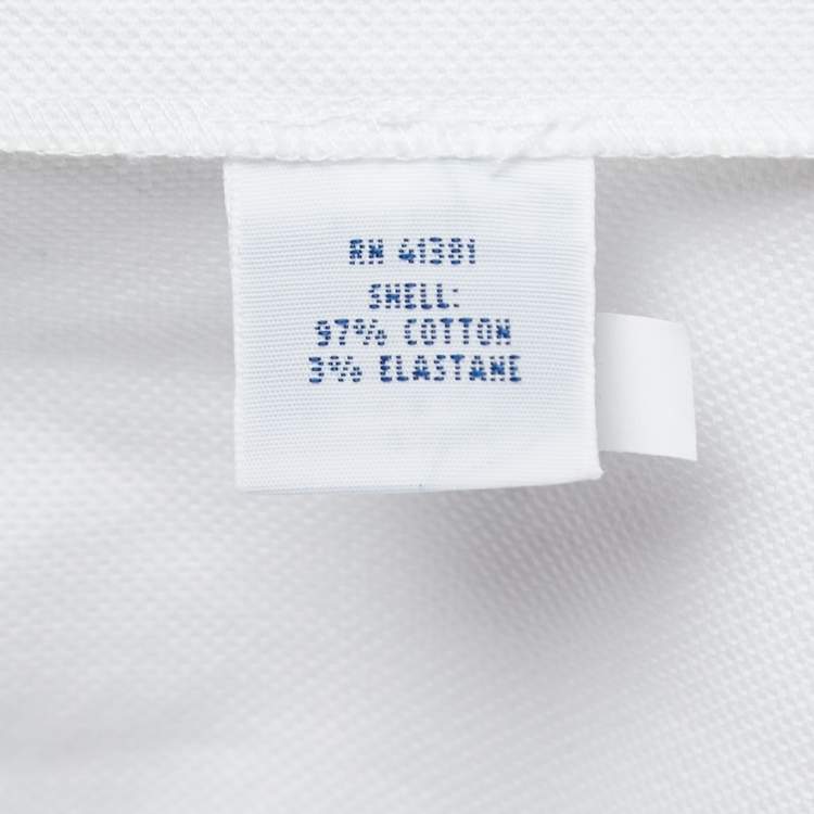 Pre Owned Polo Ralph Lauren White Cotton Buttoned Shorts S