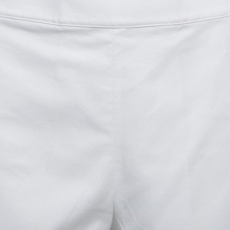 Pre Owned Polo Ralph Lauren White Cotton Buttoned Shorts S