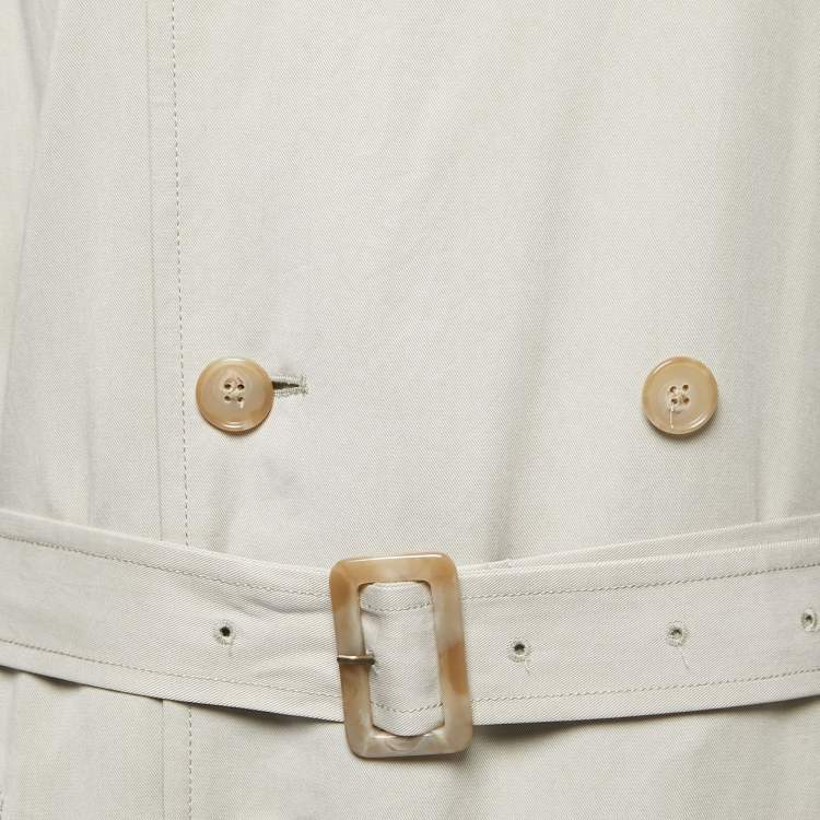Pre Owned Polo Ralph Lauren Beige Lyocell Trench Coat XL