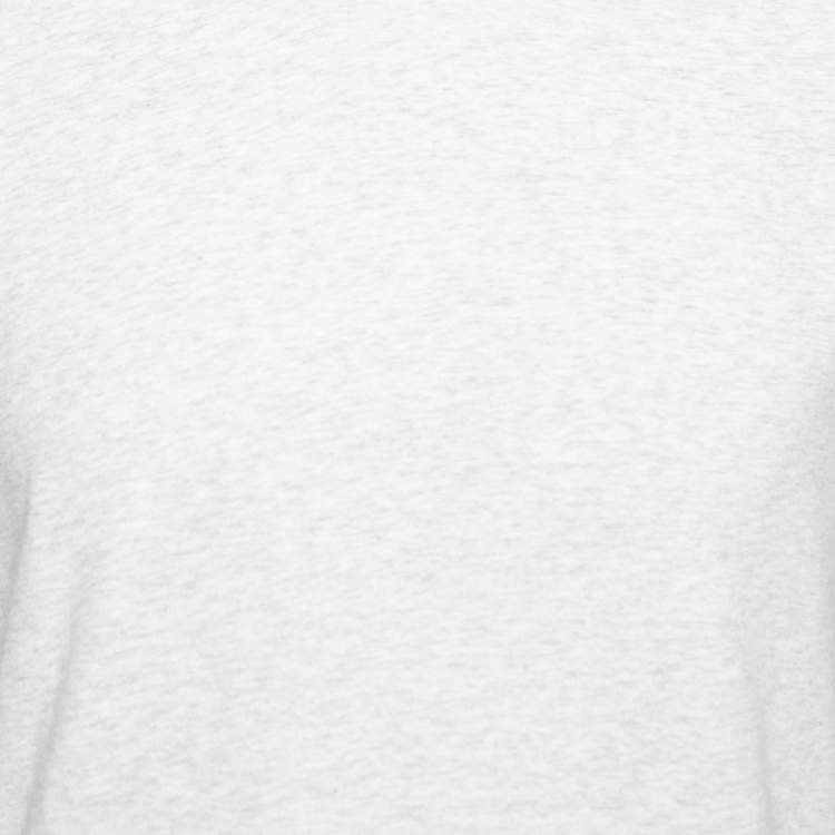 مملوكة مسبقًا Polo Ralph Lauren Light Grey Cotton Crew Neck Long Sleeve T-Shirt M