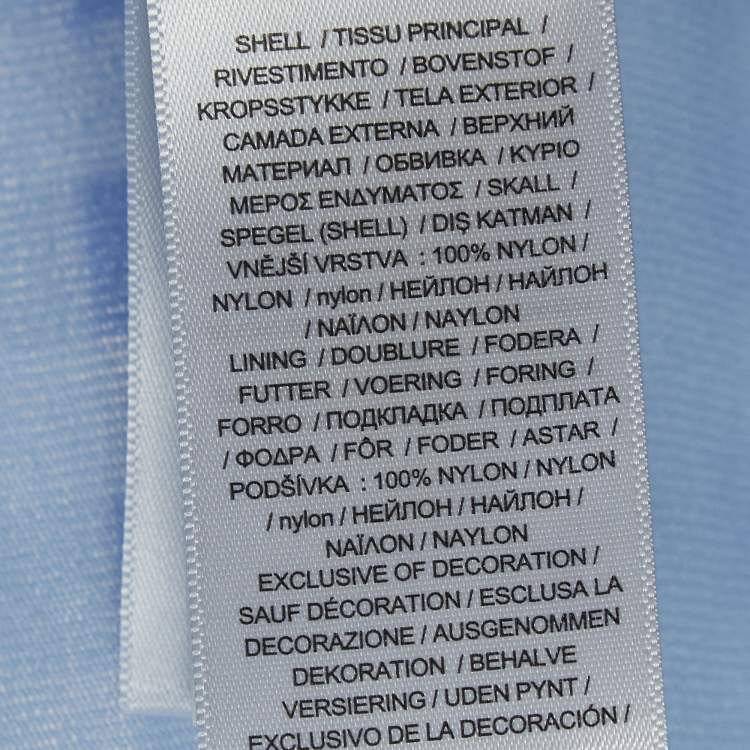 Pre Owned Polo Ralph Lauren Blue Striped Nylon Wrap Top XS