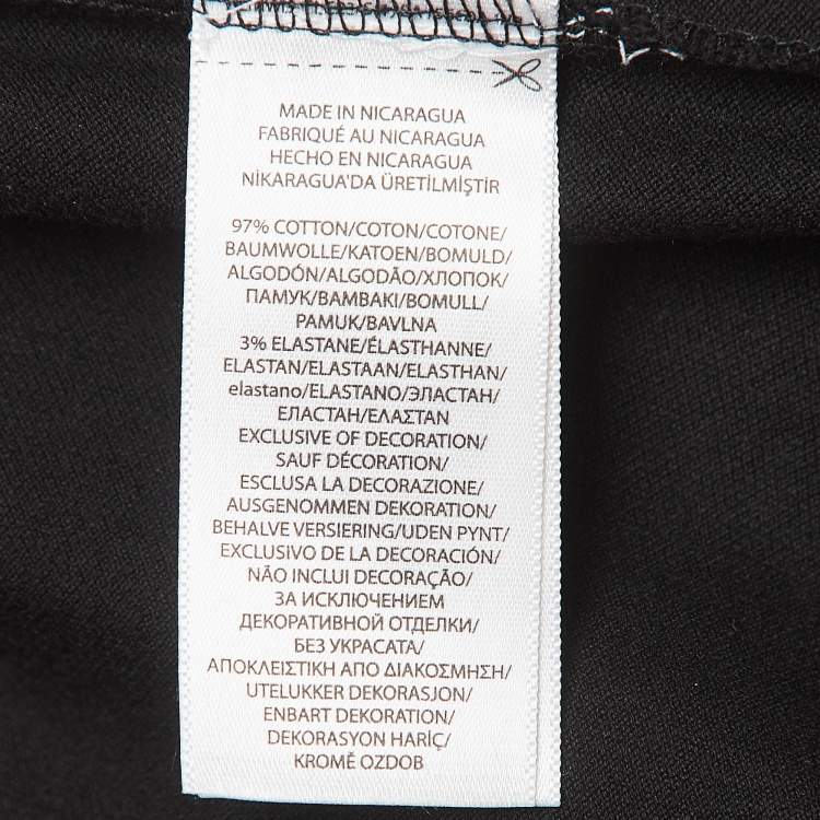 Pre Owned Polo Ralph Lauren Black Cotton Knit Polo Tshirt M