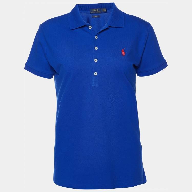 Polo Ralph Lauren Royal Blue Cotton Slim Fit Polo T Shirt M Polo Ralph Lauren TLC