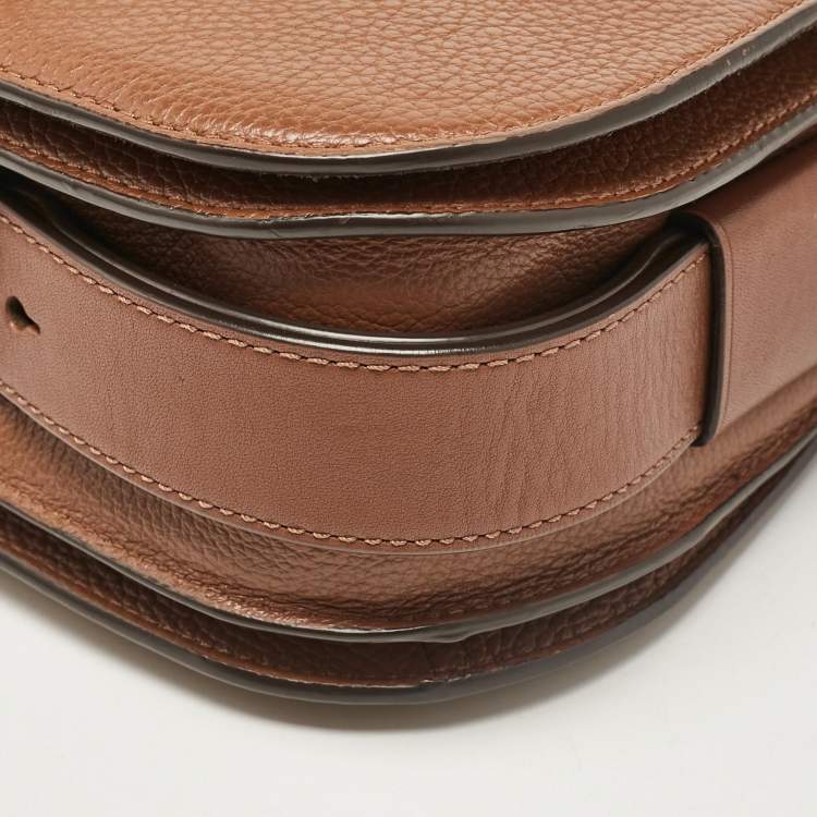 Pre Owned Polo Ralph Lauren Brown Leather Shoulder Bags