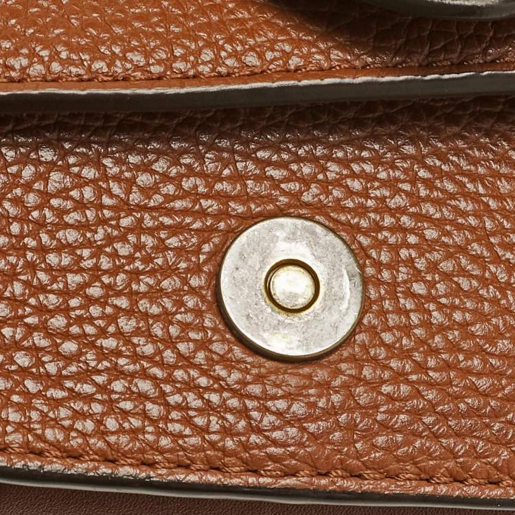 Pre Owned Polo Ralph Lauren Brown Leather Shoulder Bags