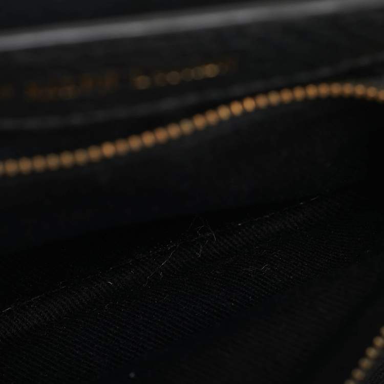 Pre Owned Polo Ralph Lauren Black Leather Lennox Crossbody Bag