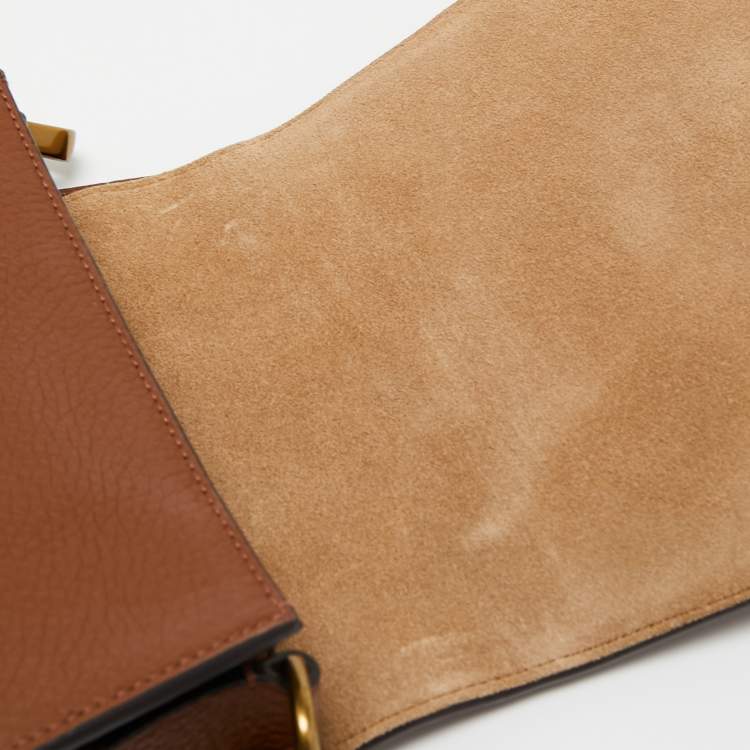 Pre Owned Polo Ralph Lauren Brown Leather Lennox Shoulder Bag