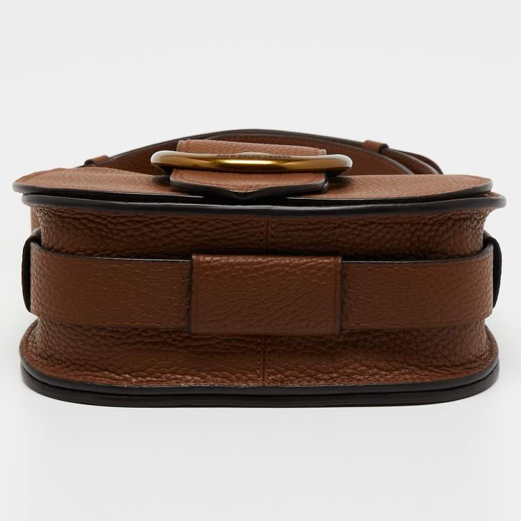 Pre Owned Polo Ralph Lauren Brown Leather Lennox Shoulder Bag