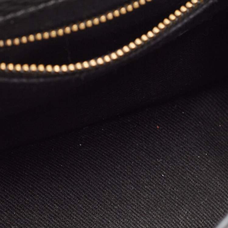 Pre Owned Polo Ralph Lauren Black Leather Lennox Shoulder Bag