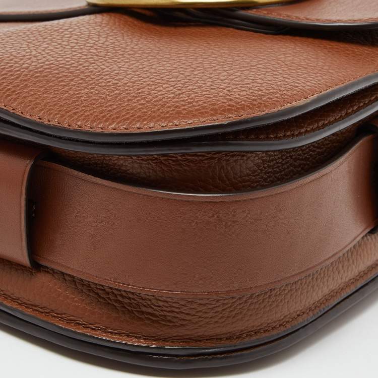 Pre Owned Polo Ralph Lauren Brown Leather Lennox Shoulder Bag