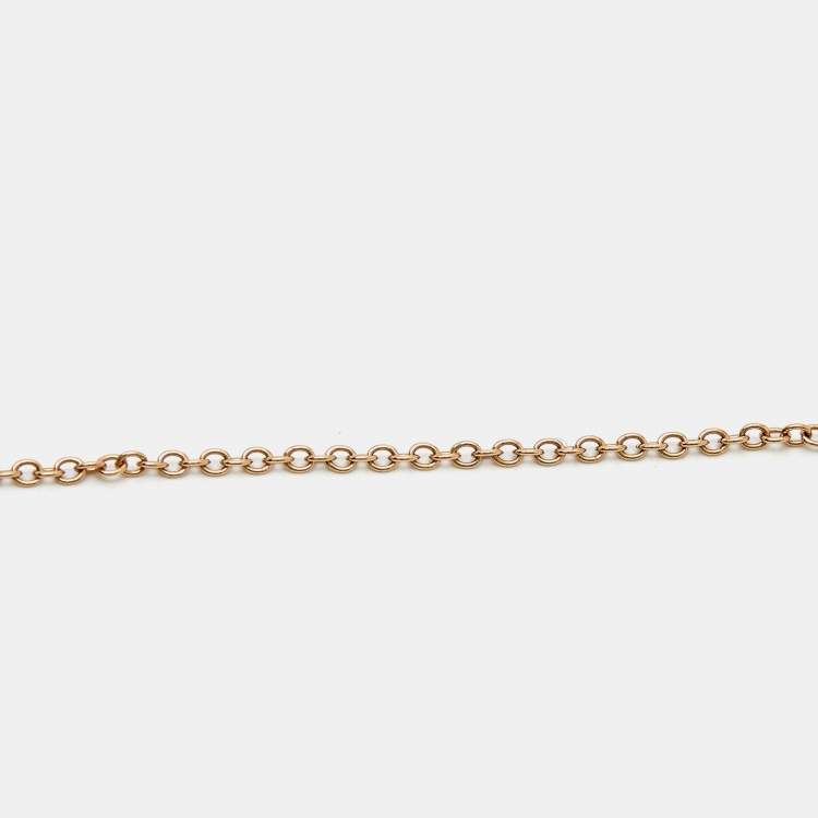 Pre Owned Pomellato Nudo Classic Prasiolite Diamonds 18k Two Tone Gold Necklace