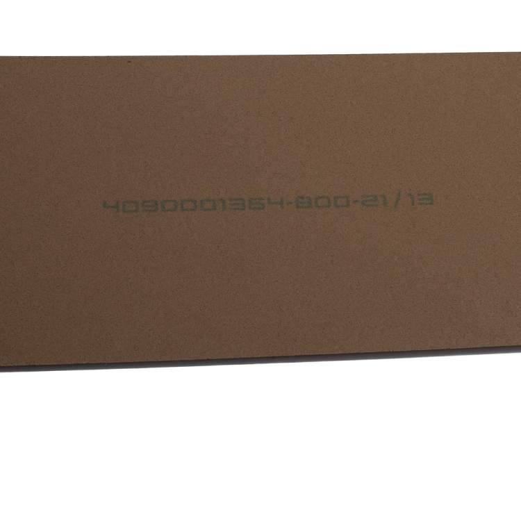 Pre Owned Porsche Design Pale Mauve Grain Leather Silver Logo Waist Belt 95CM