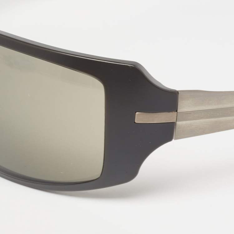 Pre Owned Porsche Design 8513 Rectangle Sunglasses 