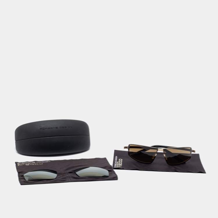 Pre Owned Porsche Design Black P'8579 Square Sunglasses