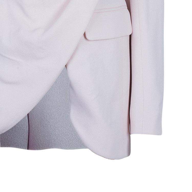 Pre Owned Prabal Gurung Snakeskin Patch Tuxedo Wrap Jacket S