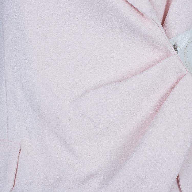 Pre Owned Prabal Gurung Snakeskin Patch Tuxedo Wrap Jacket S