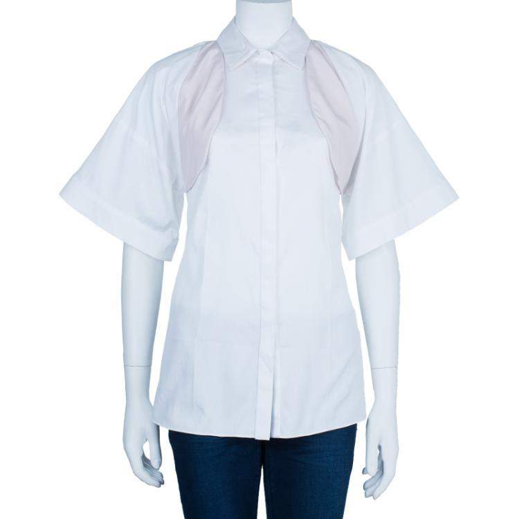 Pre Owned Prabal Gurung Oversized Button Shirt Top S