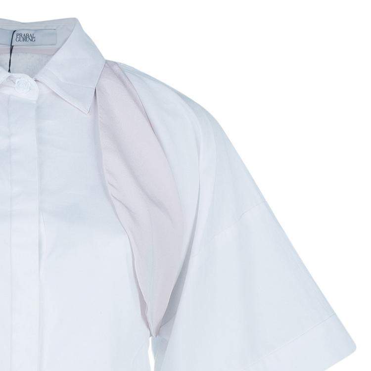 Pre Owned Prabal Gurung Oversized Button Shirt Top S