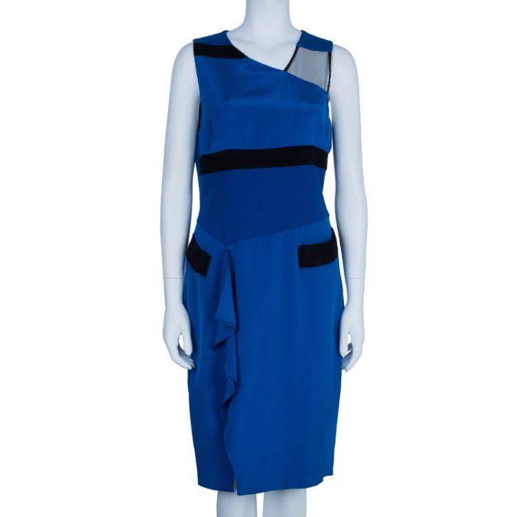 Pre Owned Prabal Gurung Fold Slit Dress L