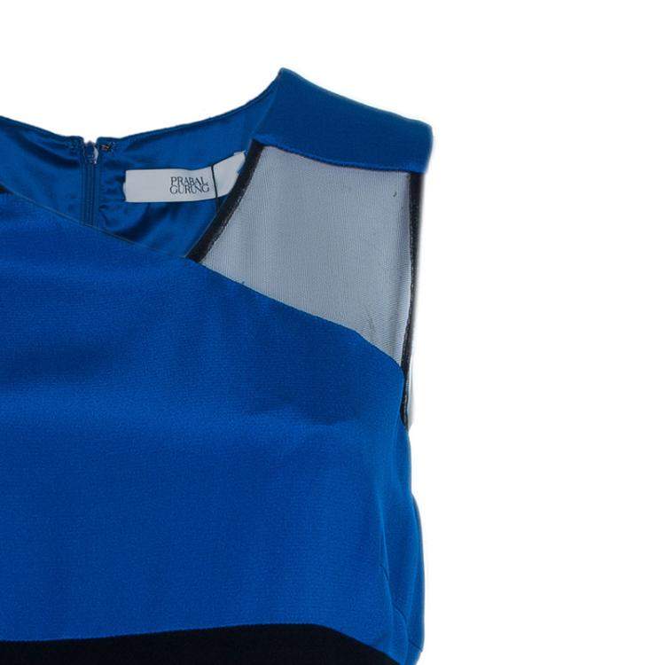 Pre Owned Prabal Gurung Fold Slit Dress L