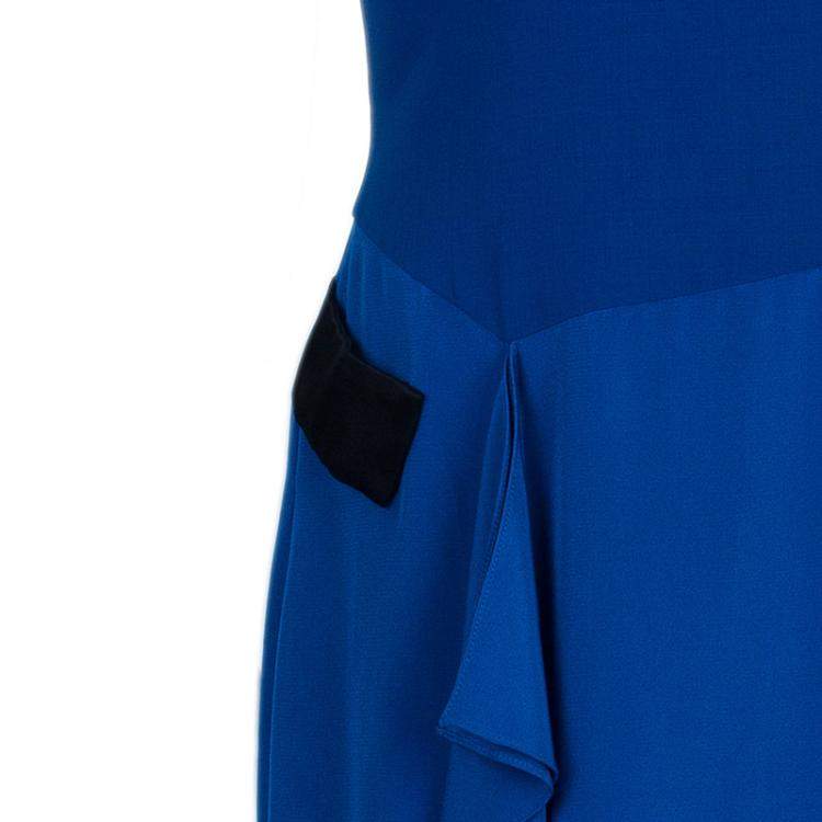 Pre Owned Prabal Gurung Fold Slit Dress L