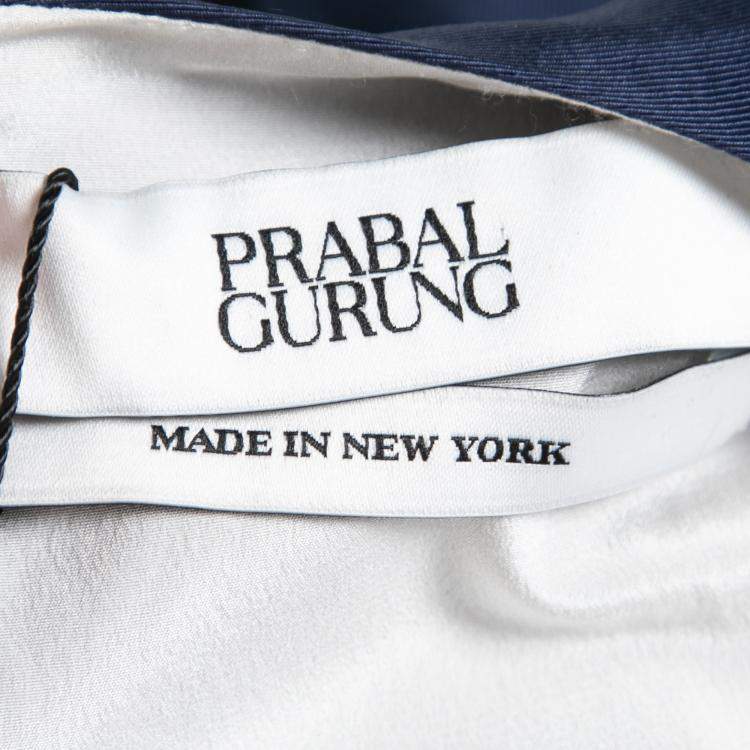 Pre Owned Prabal Gurung Multicolor Brush Stroke Printed Paneled Shift Dress S
