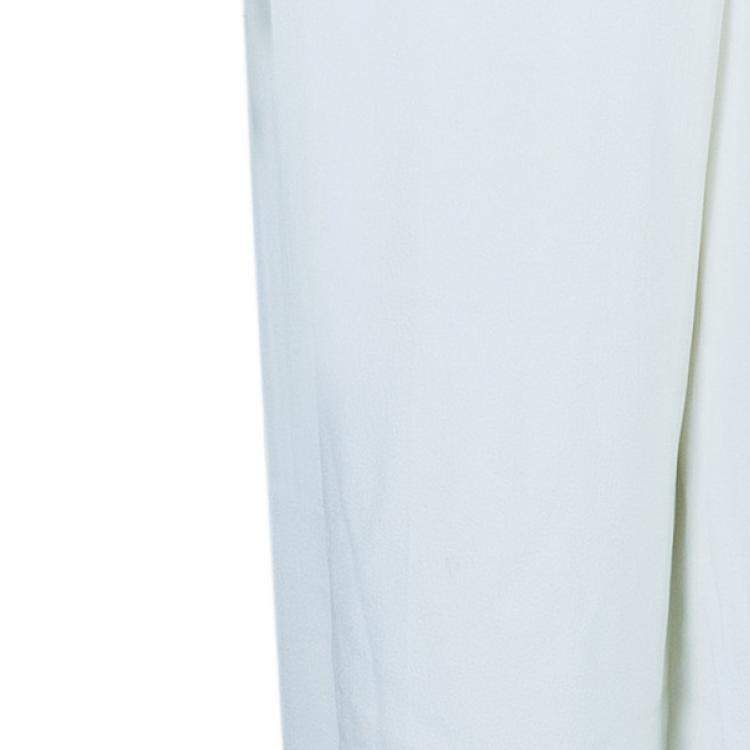 Pre Owned Prabal Gurung Wide Leg Tuxedo Pants M