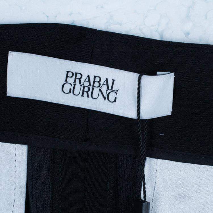 Pre Owned Prabal Gurung Wide Leg Tuxedo Pants M