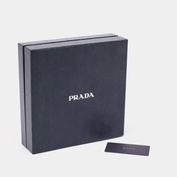 Pre Owned Prada Black Crystal Embellished Satin Headband