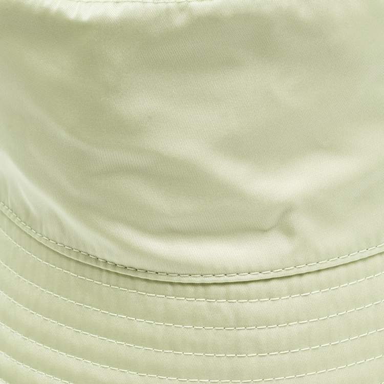 Pre Owned Prada Mint Green Re-Nylon Bucket Hat M