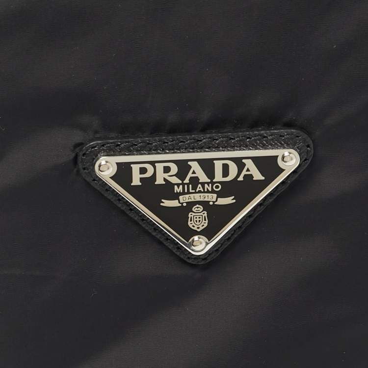Pre Owned Prada Black Nylon Buckle Detail Balaclava M