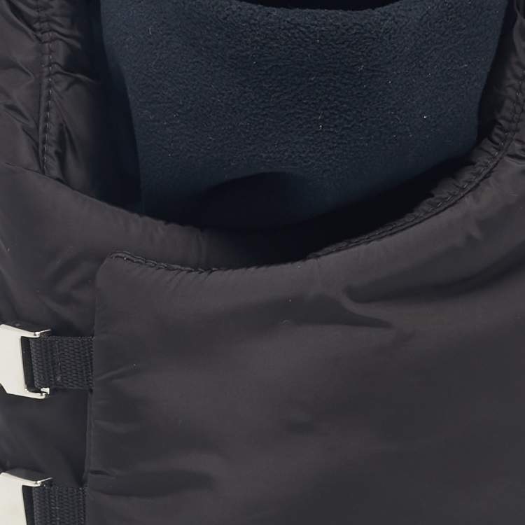 Pre Owned Prada Black Nylon Buckle Detail Balaclava M
