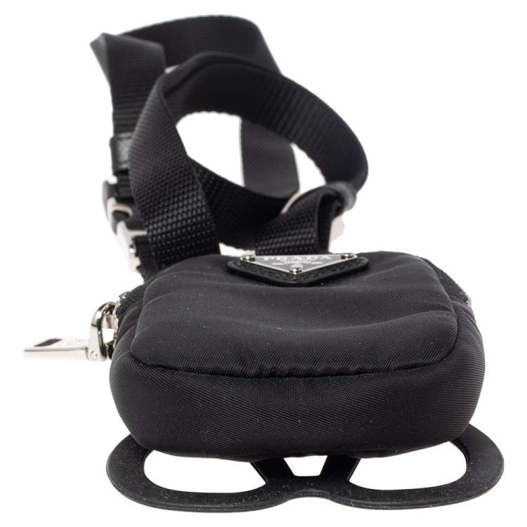 Pre Owned Prada Black Nylon Cellphone Case