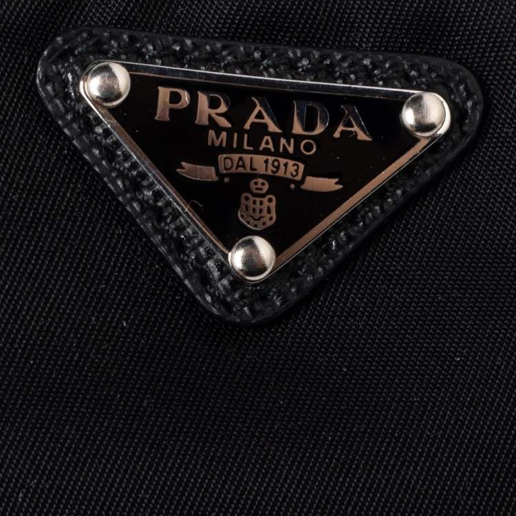 Pre Owned Prada Black Nylon Cellphone Case