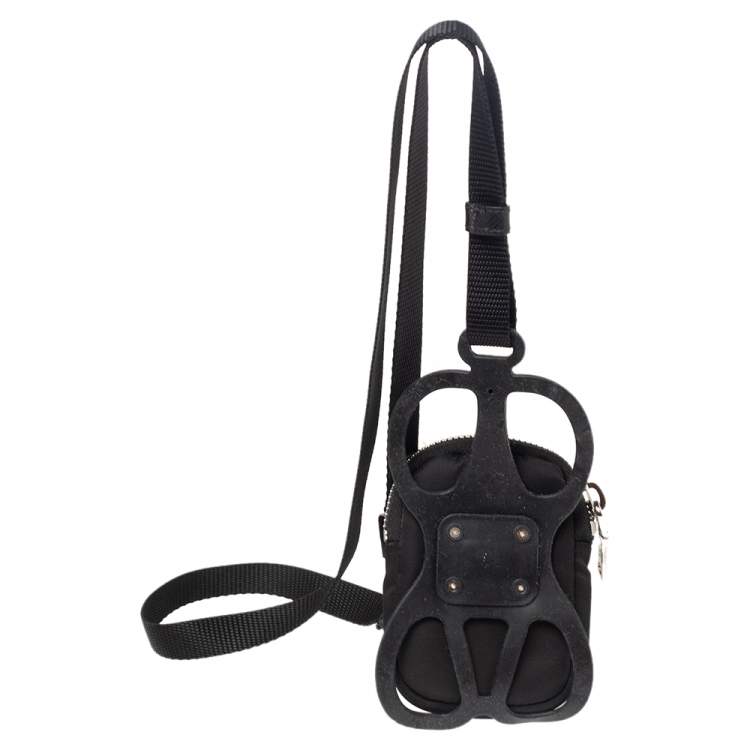 Pre Owned Prada Black Nylon Cellphone Case