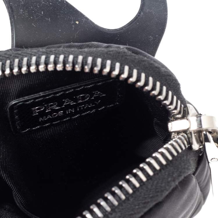 Pre Owned Prada Black Nylon Cellphone Case