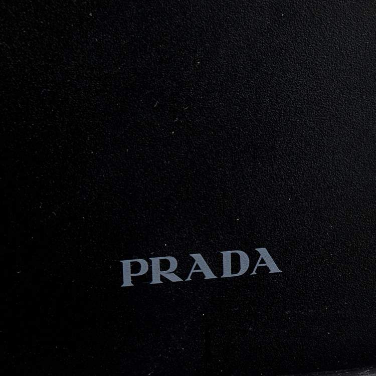 Pre Owned Prada Black Crystal Embellished Suede iPhone 12 And 12 Pro cover