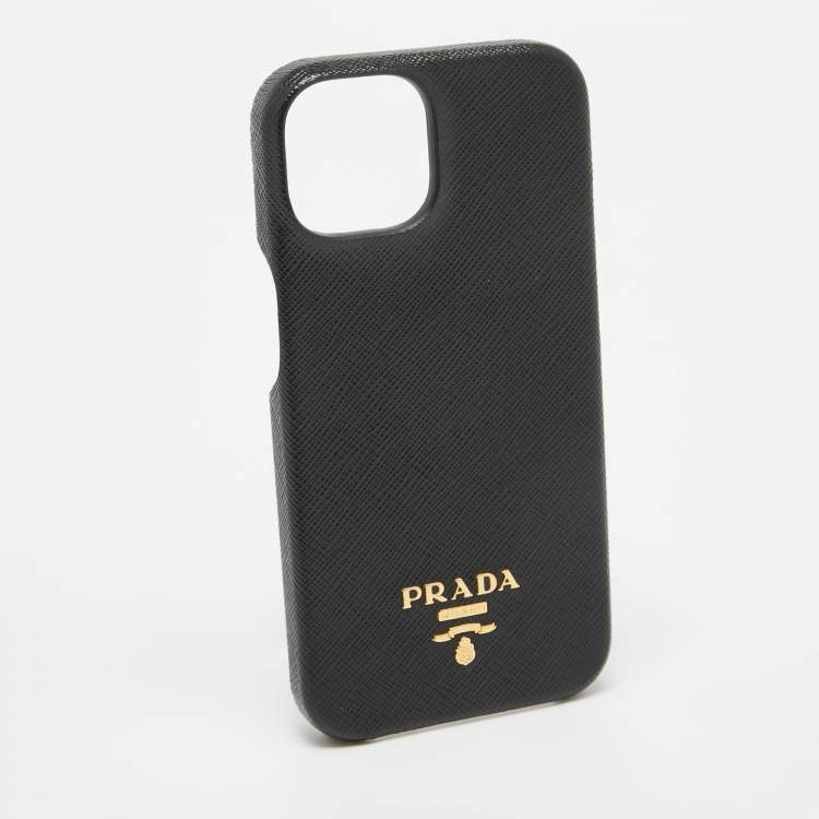 PRADA - PRADA iPhoneケース　14Pro Prada Black Saffiano Leather iPhone 14 Case Prada | TLC