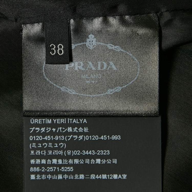 Pre Owned Prada Grey Wool Cami Mini Dress S