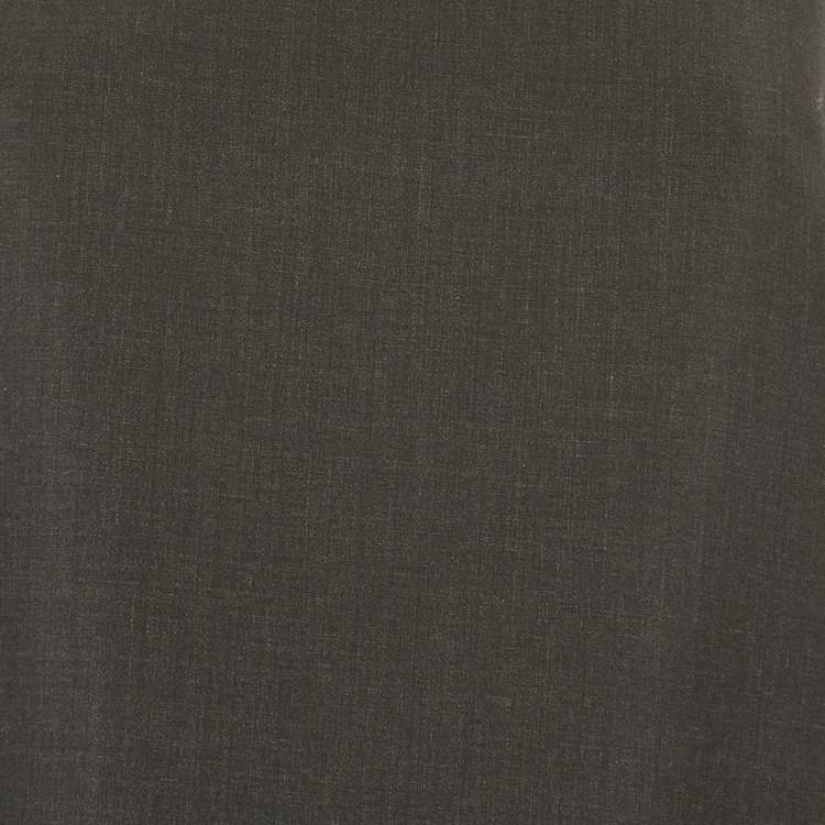 Pre Owned Prada Grey Wool Cami Mini Dress S