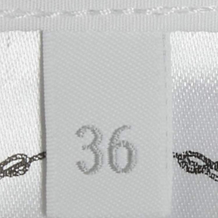 Pre Owned Prada White Cotton Tie Detail Button Front Shirt XS