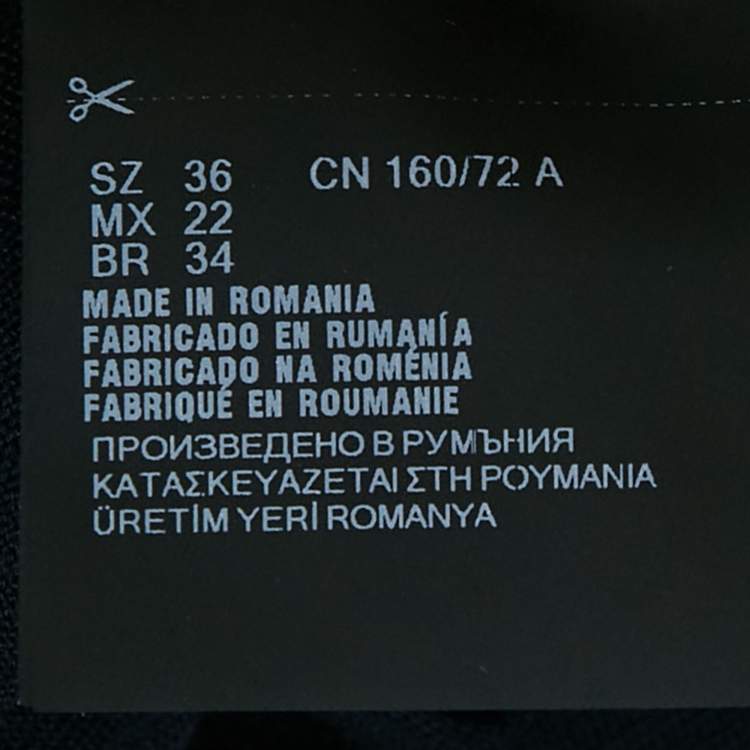 Pre Owned Prada Navy Blue Wool Button Front Cardigan XS