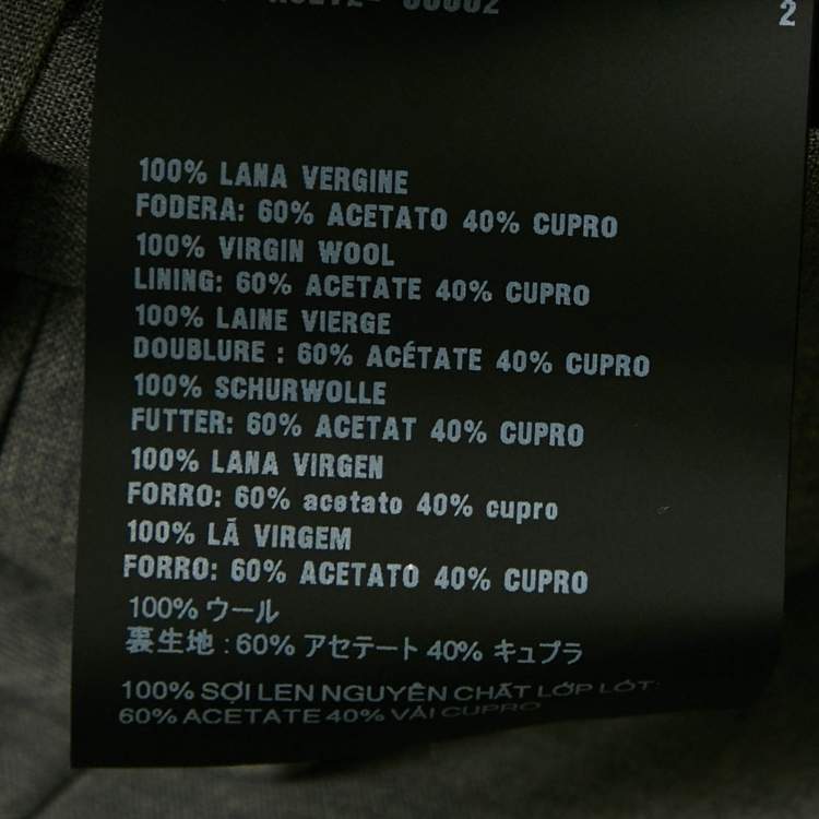 مملوكة مسبقًا Prada Grey Wool Pleated Midi Skirt XS