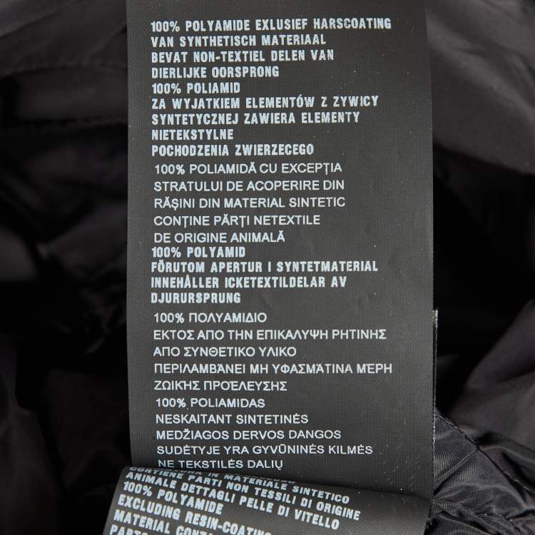 Pre Owned Prada Black Nylon Pleat Detail Hooded Jacket S