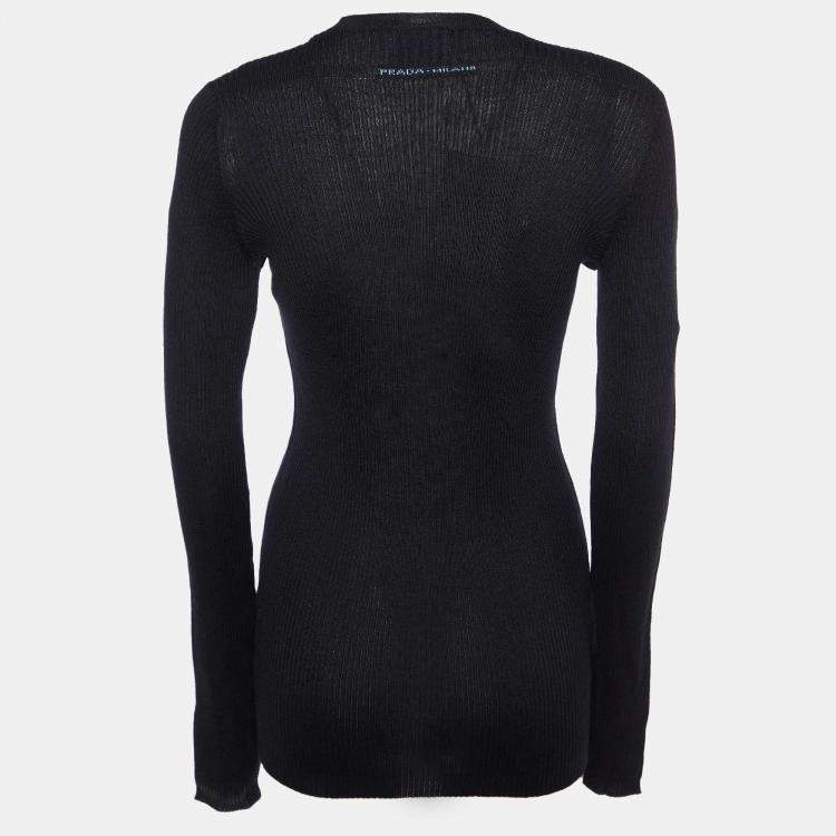 Pre Owned Prada Virgin Wool Sweater 46