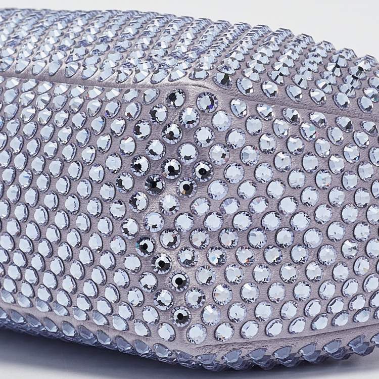 Pre Owned Prada Lilac Satin Re-Edition 2000 Shoulder Bag