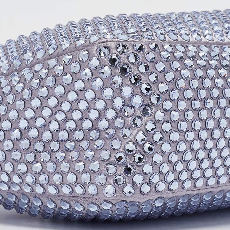 Pre Owned Prada Lilac Satin Re-Edition 2000 Shoulder Bag