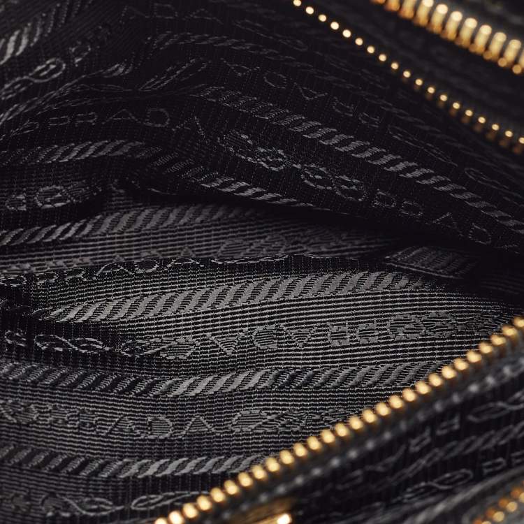 Pre Owned Prada Black Patent Leather Medium Bonnie Tote